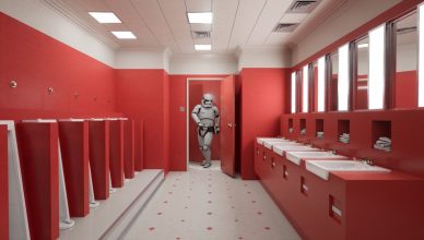 clean bathroom