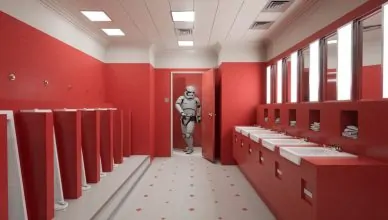 clean bathroom