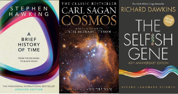 list of the 50 most popular books of science and nature