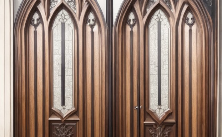 Neo-Gothic Style Security Doors