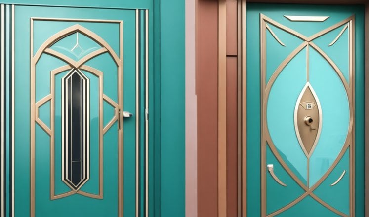 Postmodernism Style Interior and Exterior Security Doors