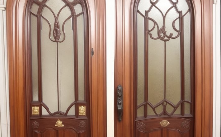 Victorian Era Style Interior and Exterior Security Doors