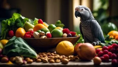 diet recommendations for african grey parrots