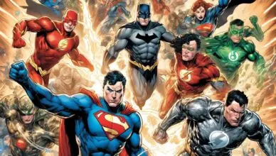 superhero team battles villains